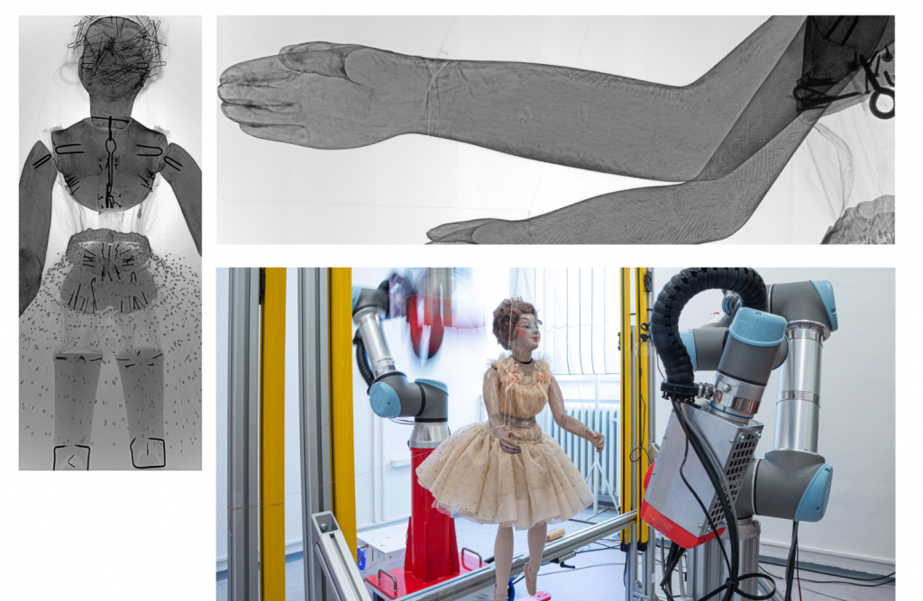 The ultra-high dynamic range of ADVACAM’s WidePIX detectors can be seen clearly in X-rays of a marionette created by French artist Edgar Degas known as “the Dancer.” A single image reveals wood, metal nails, the silk skirt, human hair and puppet strings. It is impossible with standard X-ray technology to image objects together of such varying materials, which range from completely opaque to completely transparent.