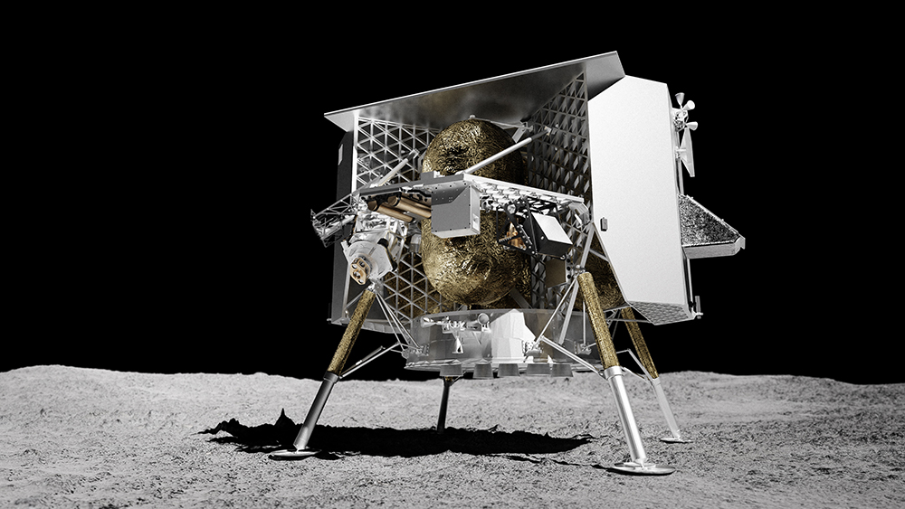 As an early commercial lunar lander, Peregrine is slated to deliver scientific, robotic, and education-related payloads to the surface of the Moon. The first lander will carry 11 NASA instruments, and the company plans to send a lander every 12 to 18 months once regular flights are operational. For the first time, anyone can gain access to the Moon. Credit: Astrobotic