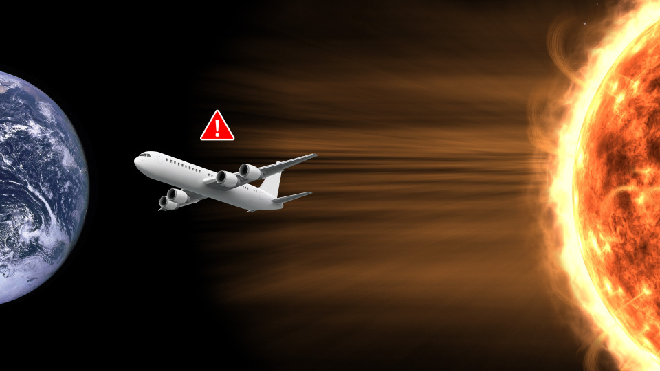 Illustrative image of solar radiation